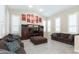 Living Room with high ceilings and large windows at 306 E Dennisport Ct, Gilbert, AZ 85295