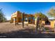 Southwest style home with stucco exterior and large windows at 31617 N 168Th St, Rio Verde, AZ 85263