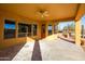 Covered patio with ceiling fan and mountain views at 31617 N 168Th St, Rio Verde, AZ 85263