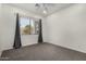 Simple bedroom with carpet flooring and window coverings at 3326 E Ivyglen Cir, Mesa, AZ 85213