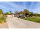 Attached garage with long driveway at 3326 E Ivyglen Cir, Mesa, AZ 85213