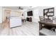 Dining area with wood table, bench seating, and built-in shelving at 3818 S 84Th Ln, Tolleson, AZ 85353