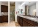 Elegant bathroom with double vanity and walk-in shower at 3935 E Rough Rider Rd # 1270, Phoenix, AZ 85050