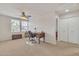 Home office with wooden desk and closet at 4028 N Ranier --, Mesa, AZ 85215