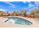 Stunning pool and spa with a large patio and umbrellas at 4028 N Ranier --, Mesa, AZ 85215