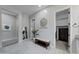 Bathroom featuring neutral paint, tile flooring, decorative wall art and a bench at 4053 E Zion Way, Chandler, AZ 85249