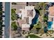 Bird's eye view of the property, showing its layout and surroundings at 4330 E Gemini Pl, Chandler, AZ 85249