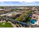 Aerial view showcasing a home's location in a upscale neighborhood at 4330 E Gemini Pl, Chandler, AZ 85249