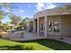 Luxury home with a covered patio, pool, and outdoor kitchen at 4330 E Gemini Pl, Chandler, AZ 85249