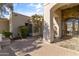 Inviting entryway with a decorative door and stone accents at 4330 E Gemini Pl, Chandler, AZ 85249