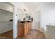 En-suite bathroom with double vanity and walk-in shower at 45354 W Horse Mesa Rd, Maricopa, AZ 85139