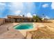 Inviting above ground pool in backyard at 5932 W Holly St, Phoenix, AZ 85035