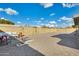 Large backyard with gravel and seating area at 6702 E Adobe St, Mesa, AZ 85205