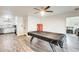 Game room featuring a pool table and ceiling fan at 6702 E Adobe St, Mesa, AZ 85205