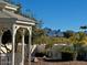 Charming gazebo with mountain view in the background at 6912 E Larkspur Dr, Scottsdale, AZ 85254