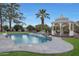 Inviting pool area with gazebo and waterfall feature at 6912 E Larkspur Dr, Scottsdale, AZ 85254