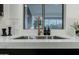 Modern kitchen sink with a rose gold faucet at 747 E Nolan Pl, Chandler, AZ 85249