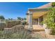 Enclosed patio with shade and desert landscaping at 8243 E Cortez Dr, Scottsdale, AZ 85260