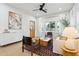 Bright living room with light colored sofa and wooden coffee table at 929 E Granada Rd, Phoenix, AZ 85006