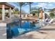 Relaxing pool and spa with water features at 9915 E Cinnabar Ave, Scottsdale, AZ 85258