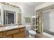 Bathroom with toilet, shower, and vanity at 9990 N Scottsdale Rd # 2048, Paradise Valley, AZ 85253