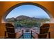 Breathtaking view of desert landscape and mountains from a balcony at 10420 E Morning Vista Ln, Scottsdale, AZ 85262