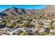 Aerial view of community, highlighting the mountain views at 13503 E Summit Dr, Scottsdale, AZ 85259