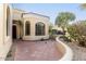 Inviting entryway with a tiled pathway and a bay window at 13503 E Summit Dr, Scottsdale, AZ 85259