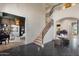 Two-story entry with an open concept and a grand staircase at 1519 E Treasure Cove Dr, Gilbert, AZ 85234