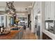 Luxury kitchen features a large island, custom cabinetry, and a coffee bar at 1519 E Treasure Cove Dr, Gilbert, AZ 85234