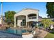 Resort-style pool and spa with spacious patio and outdoor seating at 1519 E Treasure Cove Dr, Gilbert, AZ 85234