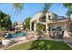 Stunning pool and spa area with a large patio, perfect for entertaining at 1519 E Treasure Cove Dr, Gilbert, AZ 85234