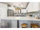 Modern kitchen with stainless steel appliances and gray shaker cabinets at 17025 E La Montana Dr # 130, Fountain Hills, AZ 85268