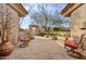 Relaxing courtyard with seating area and desert landscaping at 28013 N Desierto Dr, Rio Verde, AZ 85263