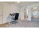 Bedroom with a desk and office chair, near bathroom at 3825 E Camelback Rd # 239, Phoenix, AZ 85018