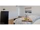 Main bedroom with a comfortable bed and a tray for morning coffee at 3825 E Camelback Rd # 239, Phoenix, AZ 85018
