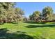 Lush, green lawn space lined with mature trees at 4188 E Lexington Ave, Gilbert, AZ 85234