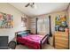 Bedroom with double bed and dresser at 45513 W Sky Ln, Maricopa, AZ 85139