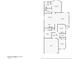 One-story house floor plan featuring 3 bedrooms, 2 bathrooms, a kitchen, dining room, living room and garage at 45513 W Sky Ln, Maricopa, AZ 85139