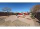 Large backyard with brick patio and bird bath at 5543 W Gardenia Ave, Glendale, AZ 85301