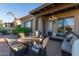 Comfortable patio with seating area and view of the golf course at 6202 E Mckellips Rd # 42, Mesa, AZ 85215