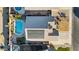 House with a pool and solar panels on the roof at 9628 E Olla Ave, Mesa, AZ 85212
