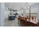 Modern kitchen with island, stainless steel appliances, and ample counter space at 9628 E Olla Ave, Mesa, AZ 85212