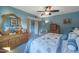 Comfortable bedroom with a queen-size bed and an ensuite bathroom at 9821 W Cedar Dr, Sun City, AZ 85351