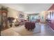 Bright living room with hardwood floors and a view at 9821 W Cedar Dr, Sun City, AZ 85351