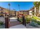 Wooden footbridge leading through community landscape at 10330 W Thunderbird Blvd # C119, Sun City, AZ 85351