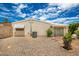 Backyard view of house exterior and gravel landscaping at 10461 W Devonshire Ave, Phoenix, AZ 85037