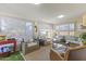 Relaxing sunroom with wicker furniture and ample natural light at 10631 W Brookside Dr, Sun City, AZ 85351