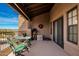 Spacious balcony with mountain views and outdoor furniture at 13840 N Mirage Heights W Ct # 217, Fountain Hills, AZ 85268