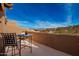 Private balcony with mountain views and seating for two at 13840 N Mirage Heights W Ct # 217, Fountain Hills, AZ 85268